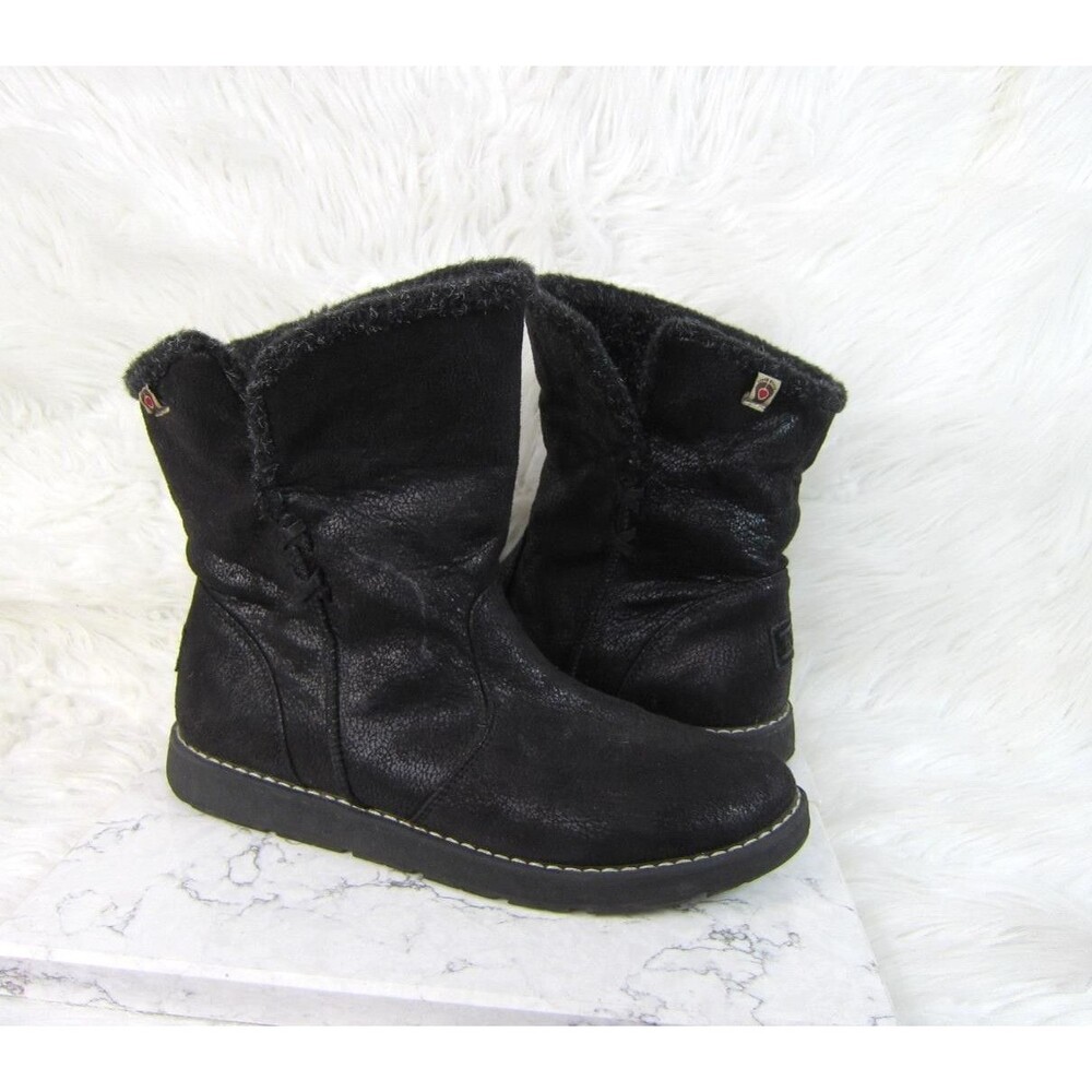 BOBS from Skechers Black Alpine Puddle Jump Winter Boots Women's Size 7.5